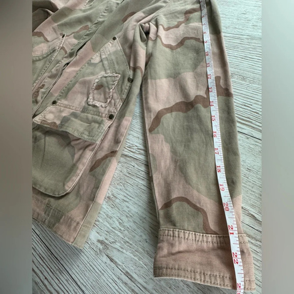 ANTHROPOLOGIE Lida Pink Camouflage Utility Jacket Coat XXS - Picture 12 of 16